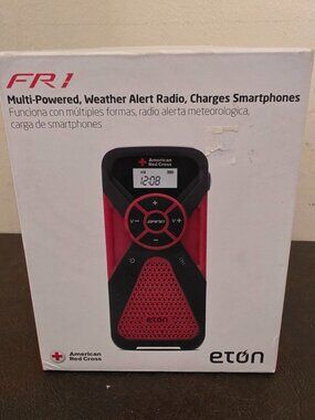 Eton FR1 Multi-Powered Weather Alert Radio Charger Smartphone (open/box)